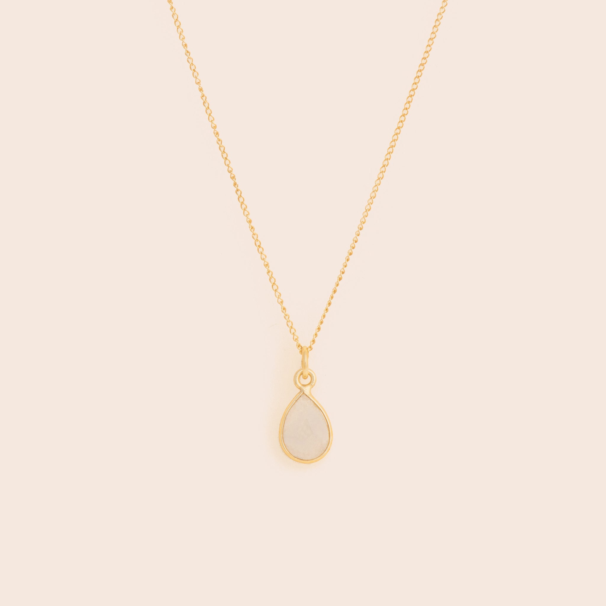 Moonstone Teardrop Necklace - Gemlet