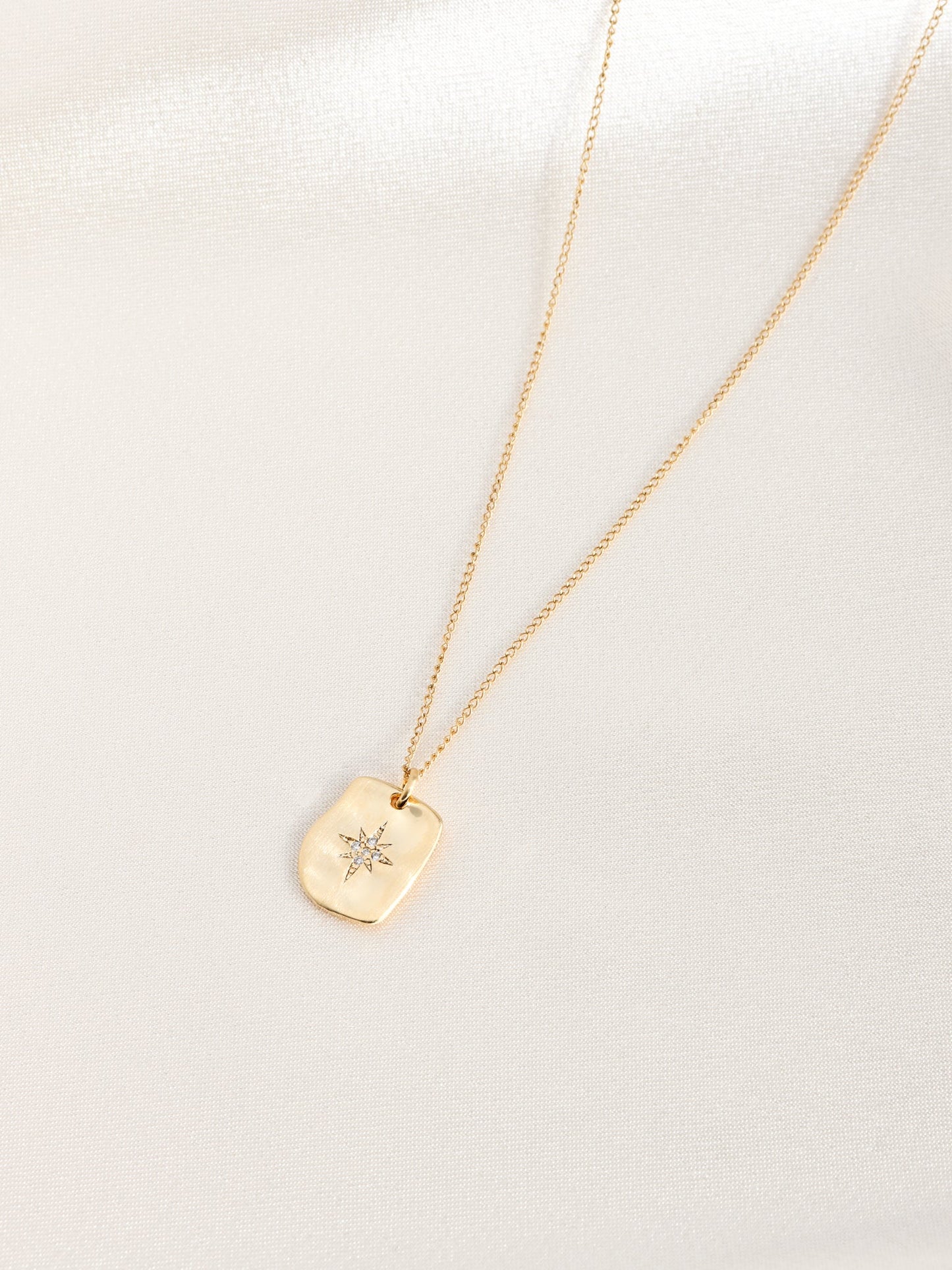 Northern Star Tag Necklace - Gold Filled - Gemlet