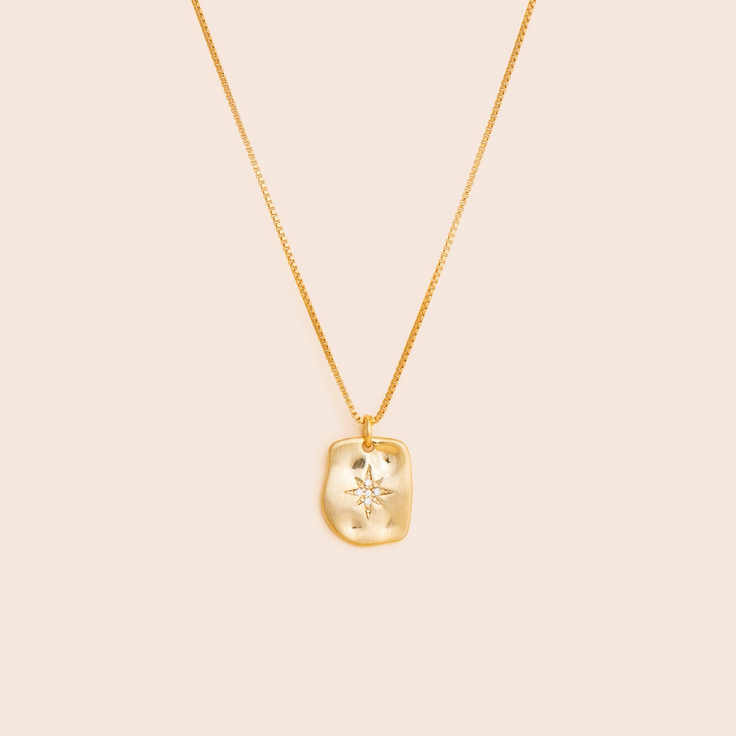 Northern Star Tag Necklace - Gold Filled - Gemlet