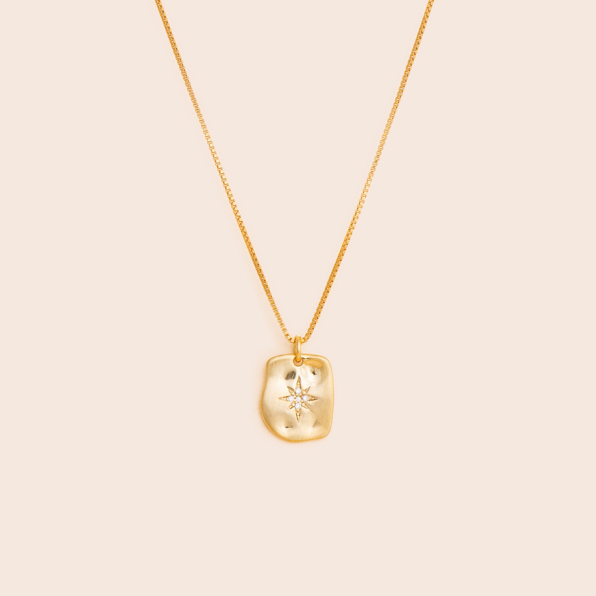 Northern Star Tag Necklace - Gold Filled - Gemlet