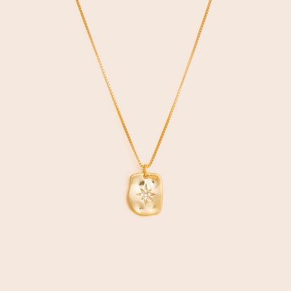 Northern Star Tag Necklace - Gold Filled - Gemlet