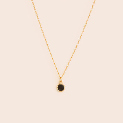 Onyx Round Necklace - Gemlet