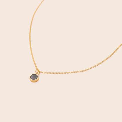 Onyx Round Necklace - Gemlet