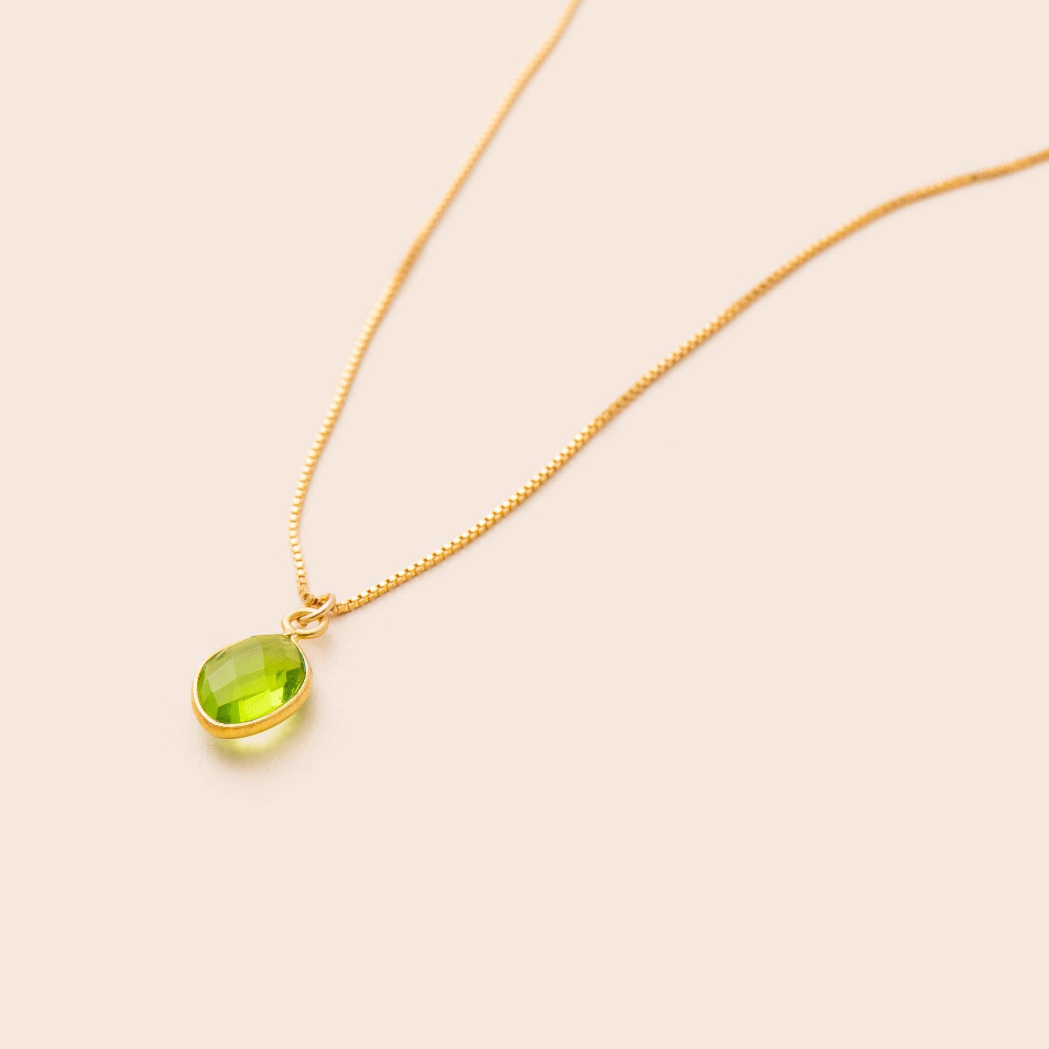 Peridot Marquise Cut Necklace - Gemlet