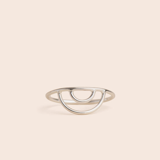 Rainbow - Sterling Silver Stacking Ring - Gemlet