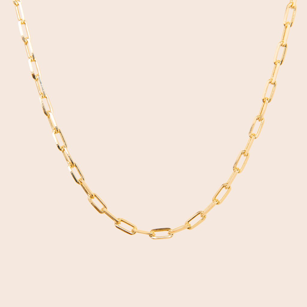 Rounded Paperclip Chain Necklace - Gemlet