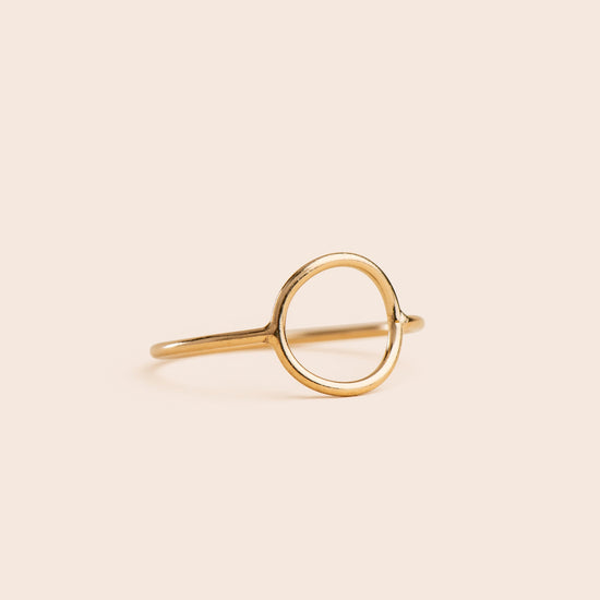 Load image into Gallery viewer, Saturn Circle - Gold Filled Stacking Ring - Gemlet
