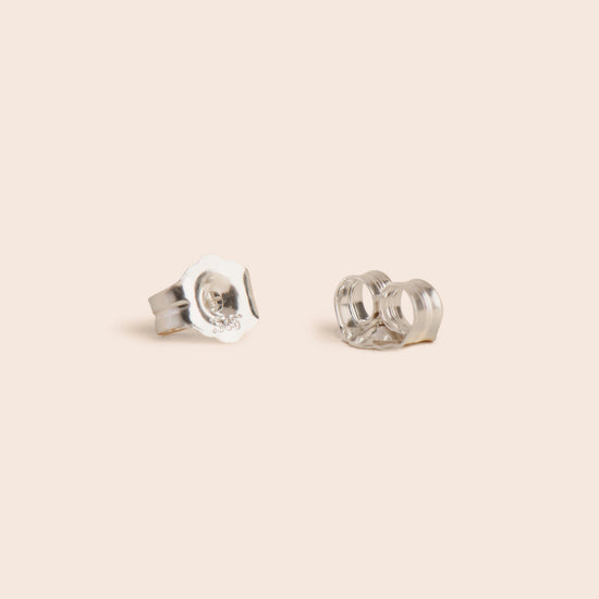 Load image into Gallery viewer, Silver Paperclip Chain Link Stud Earrings - Gemlet
