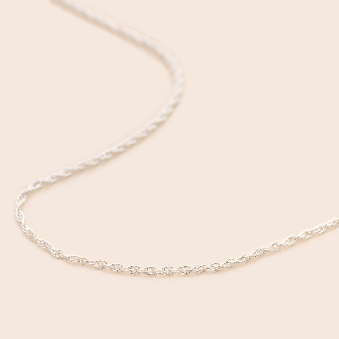 Silver Rope Chain Necklace - Gemlet