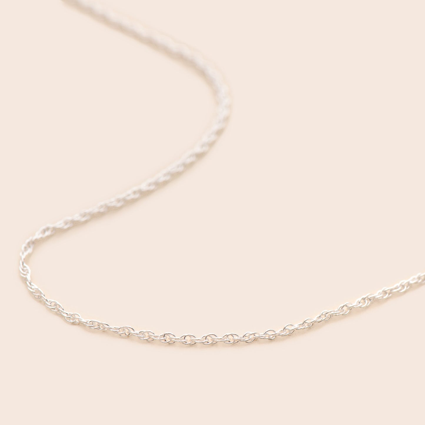 Load image into Gallery viewer, Silver Rope Chain Necklace - Gemlet

