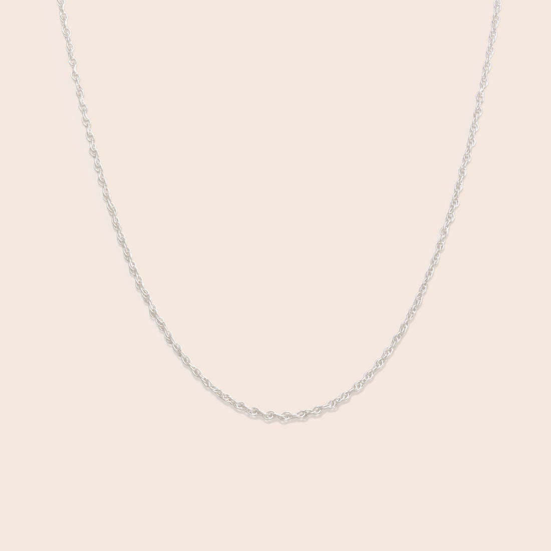 Silver Rope Chain Necklace - Gemlet