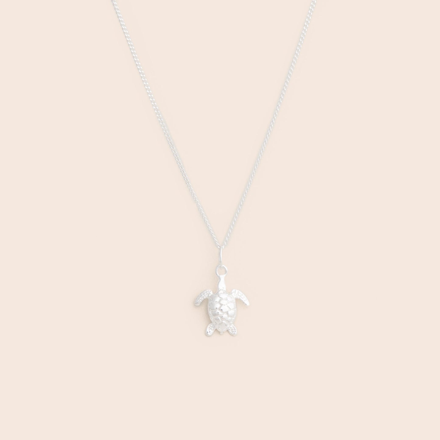 Silver Sea Turtle Necklace - Sterling Silver - Gemlet
