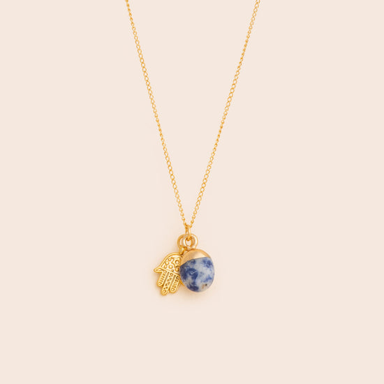 Load image into Gallery viewer, Sodalite Gem Drop Necklace - Gemlet
