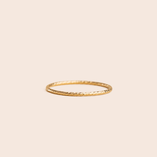 Sparkle Twist - Gold Filled Stacking Ring - Gemlet