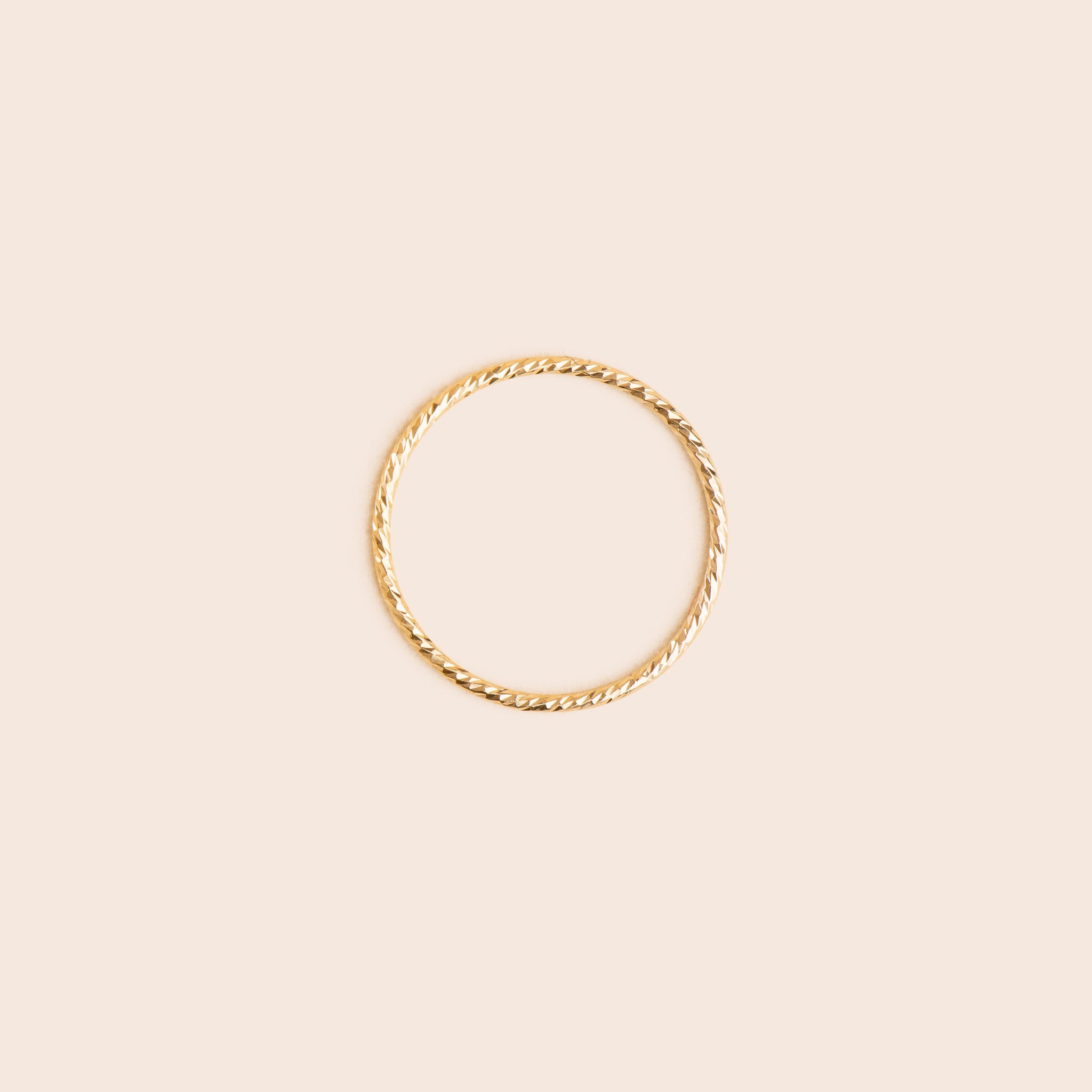 Sparkle Twist - Gold Filled Stacking Ring - Gemlet