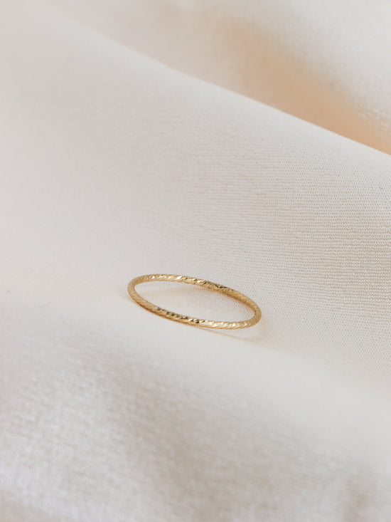 Load image into Gallery viewer, Sparkle Twist - Gold Filled Stacking Ring - Gemlet
