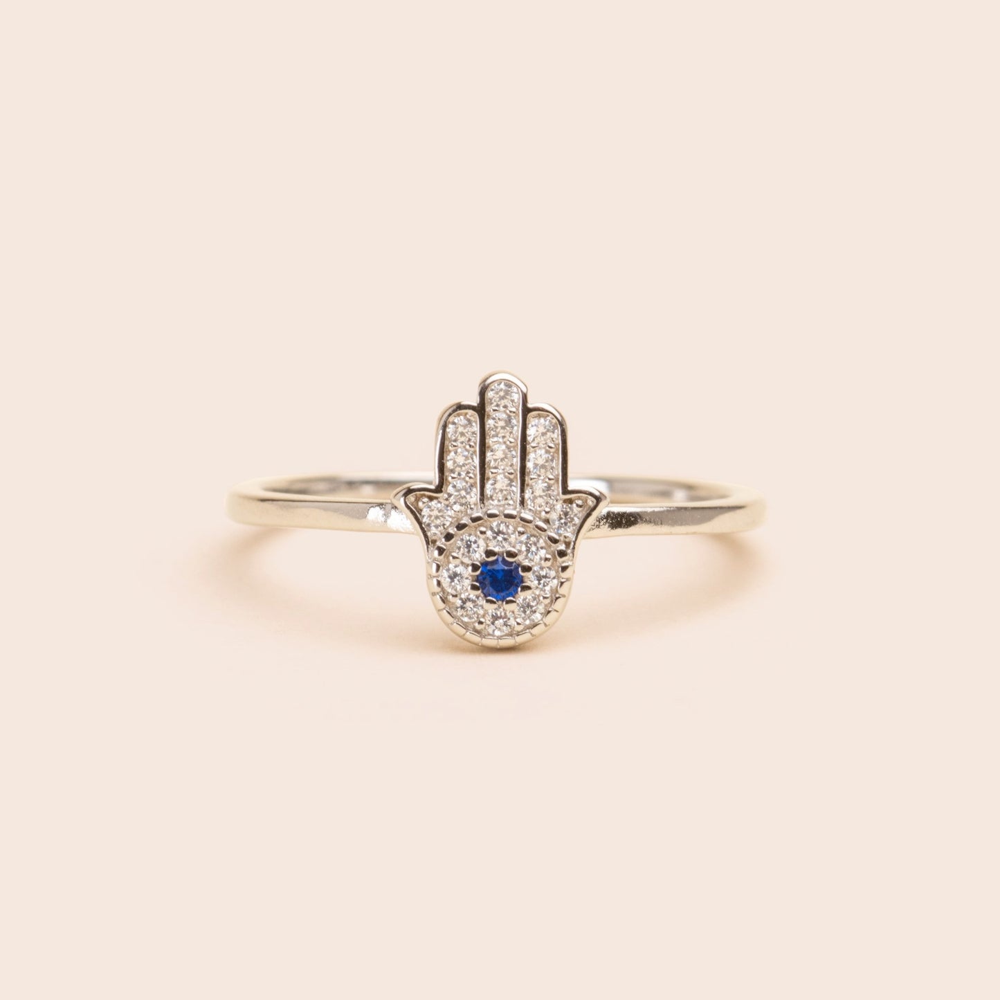 Load image into Gallery viewer, Sterling Silver - Hand of Hamsa Ring - Gemlet

