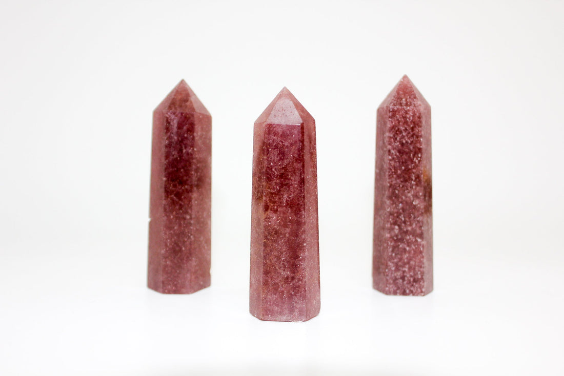 Strawberry Quartz Crystal Tower - Gemlet