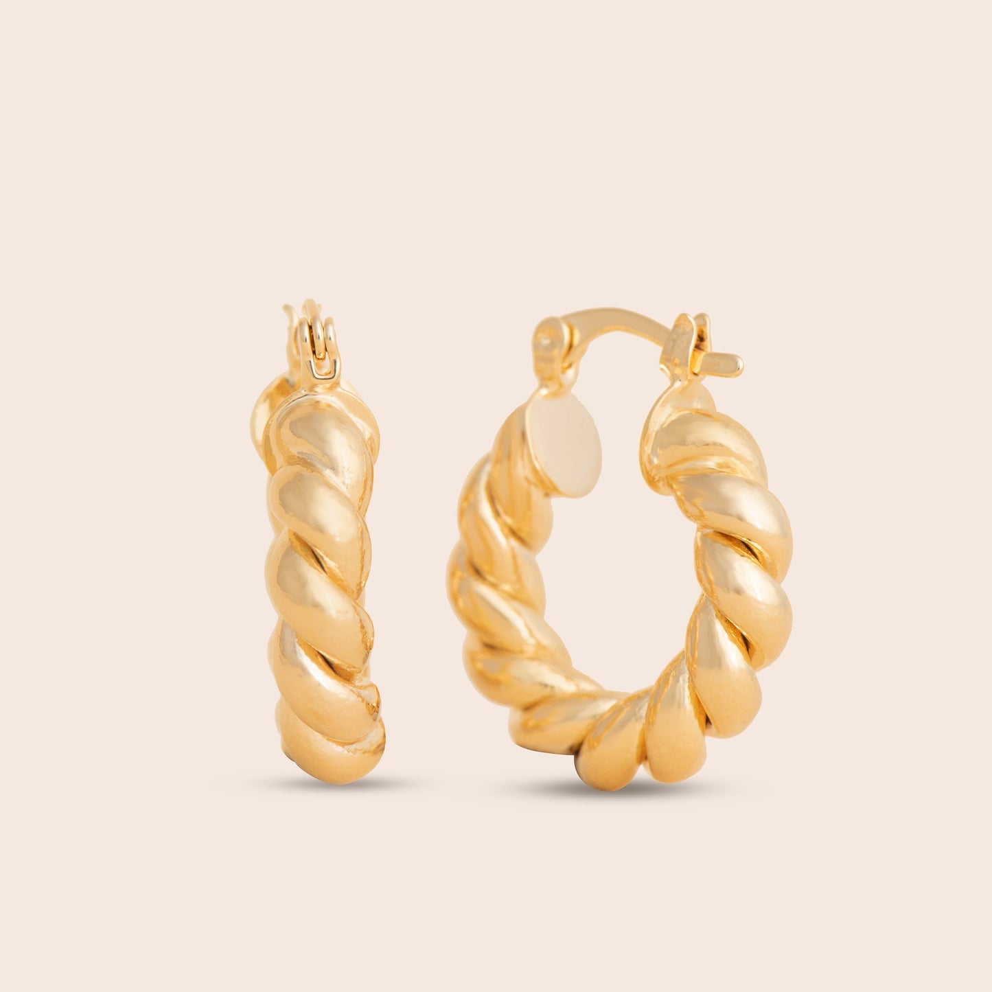 Load image into Gallery viewer, The Croissant Hoop Earrings - Gemlet
