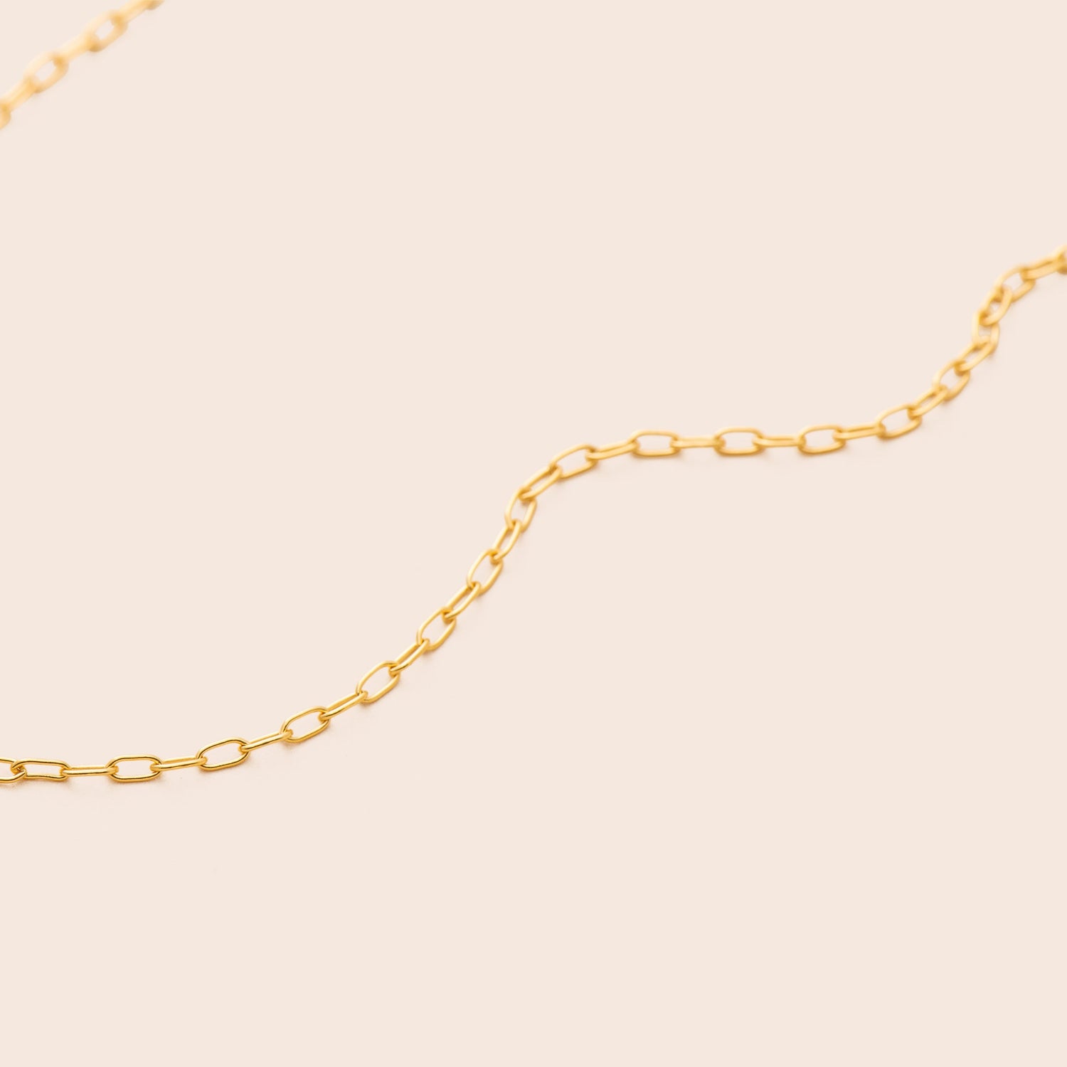 Thin Paper Clip Chain Necklace - Gemlet