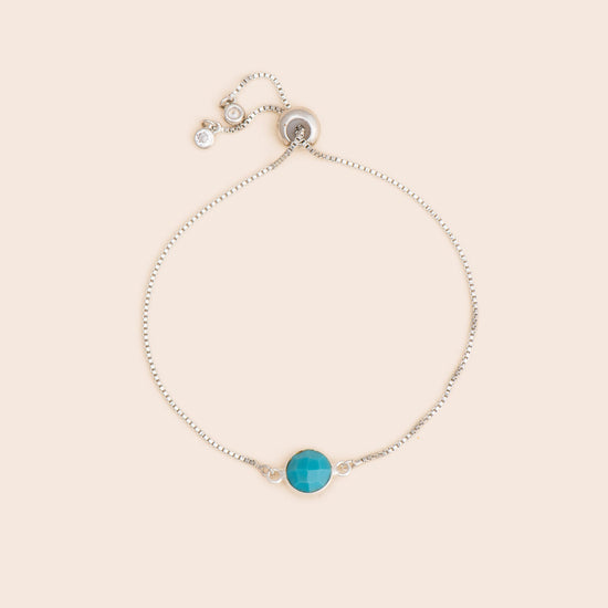 Turquoise Gemstone Adjustable Bracelet - Gemlet