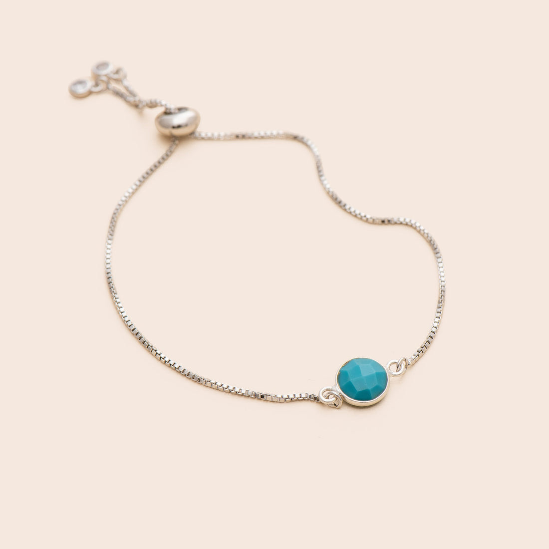 Turquoise Gemstone Adjustable Bracelet - Gemlet