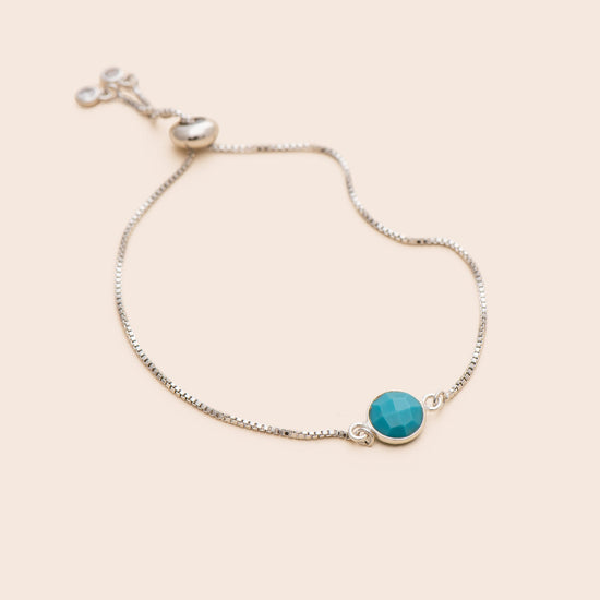 Turquoise Gemstone Adjustable Bracelet - Gemlet