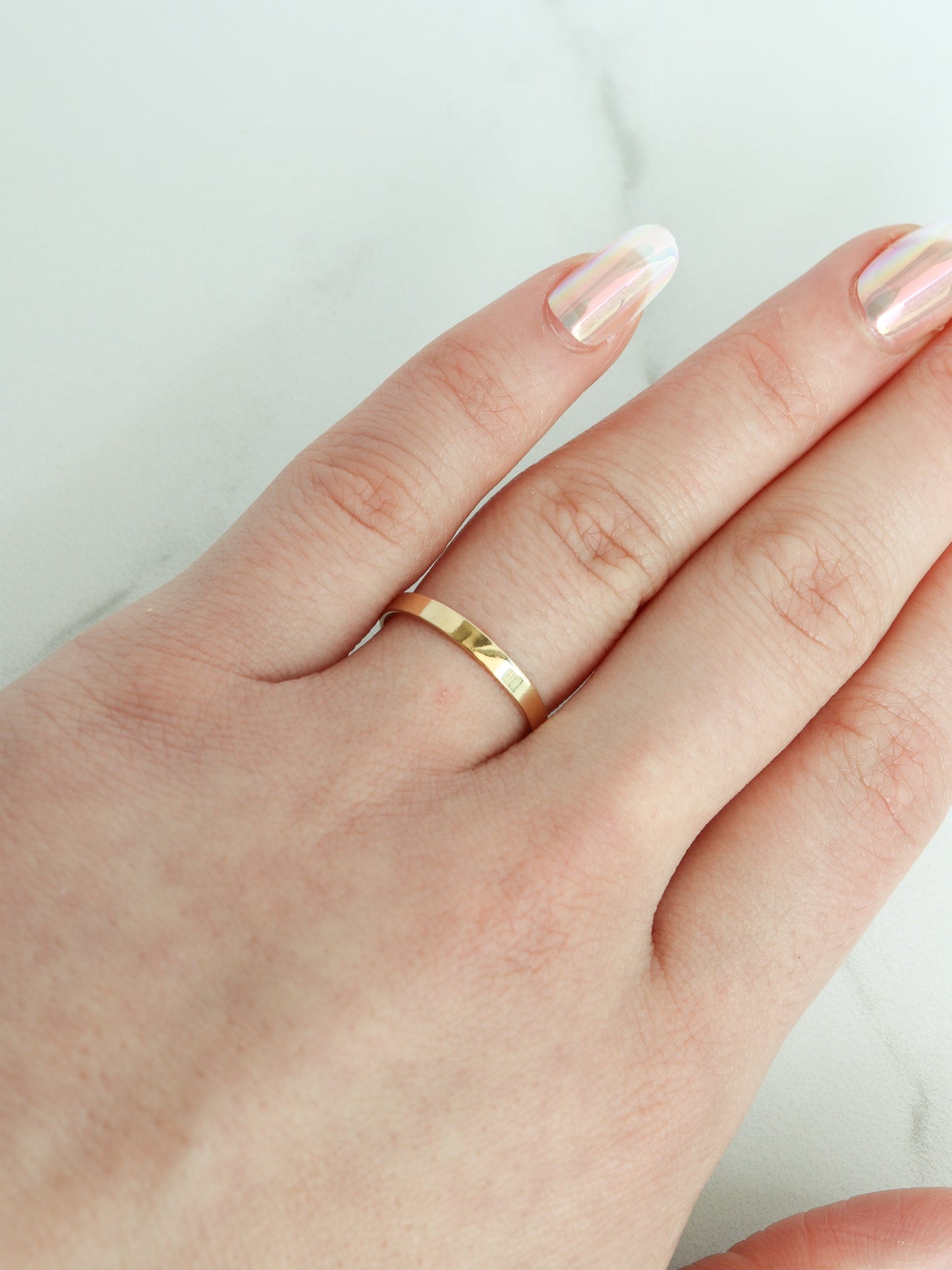 Load image into Gallery viewer, Wide Band - Gold Filled Stacking Ring - Gemlet
